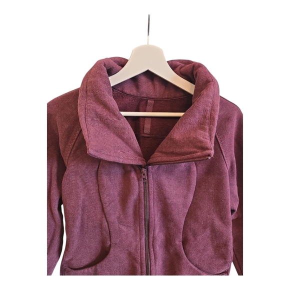 Lululemon Cozy Cuddle Up Jacket Heathered Bordeaux Drama / Bordeaux Drama - Picture 10 of 13